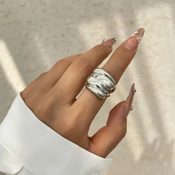 4pcs 2 tone jewelry set - New - Picture 4 of 5